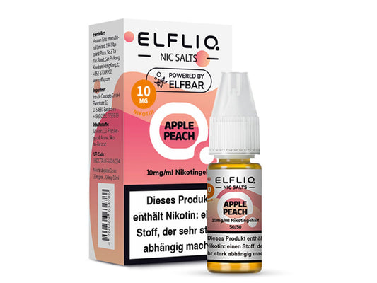 ELFBAR ELFLIQ Liquid 10mg/ml 10ml Apple Peach