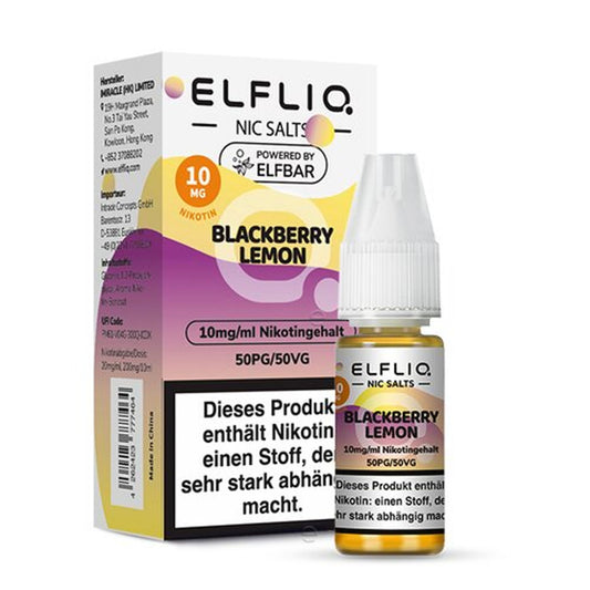ELFBAR ELFLIQ Liquid 10mg/ml 10ml Blackberry Lemon