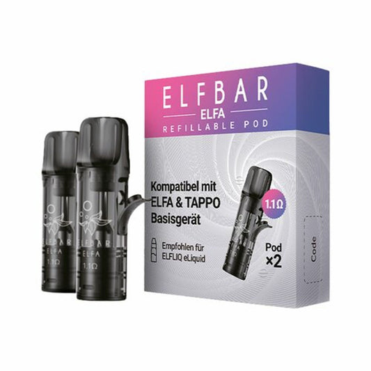 2x ELFBAR ELFA Refillable Pods nachfüllbar