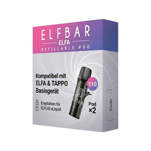 2x ELFBAR ELFA Refillable Pods nachfüllbar